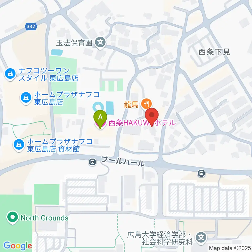 FM東広島周辺のホテル一覧地図
