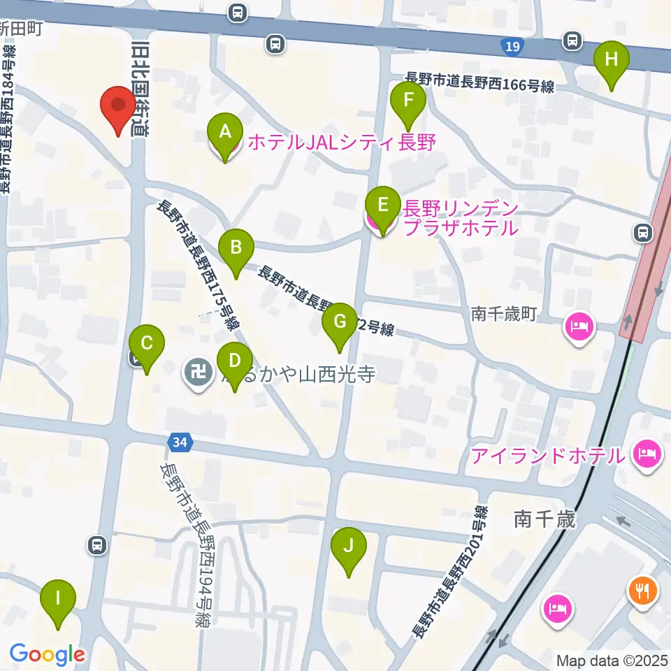 FMぜんこうじ周辺のホテル一覧地図