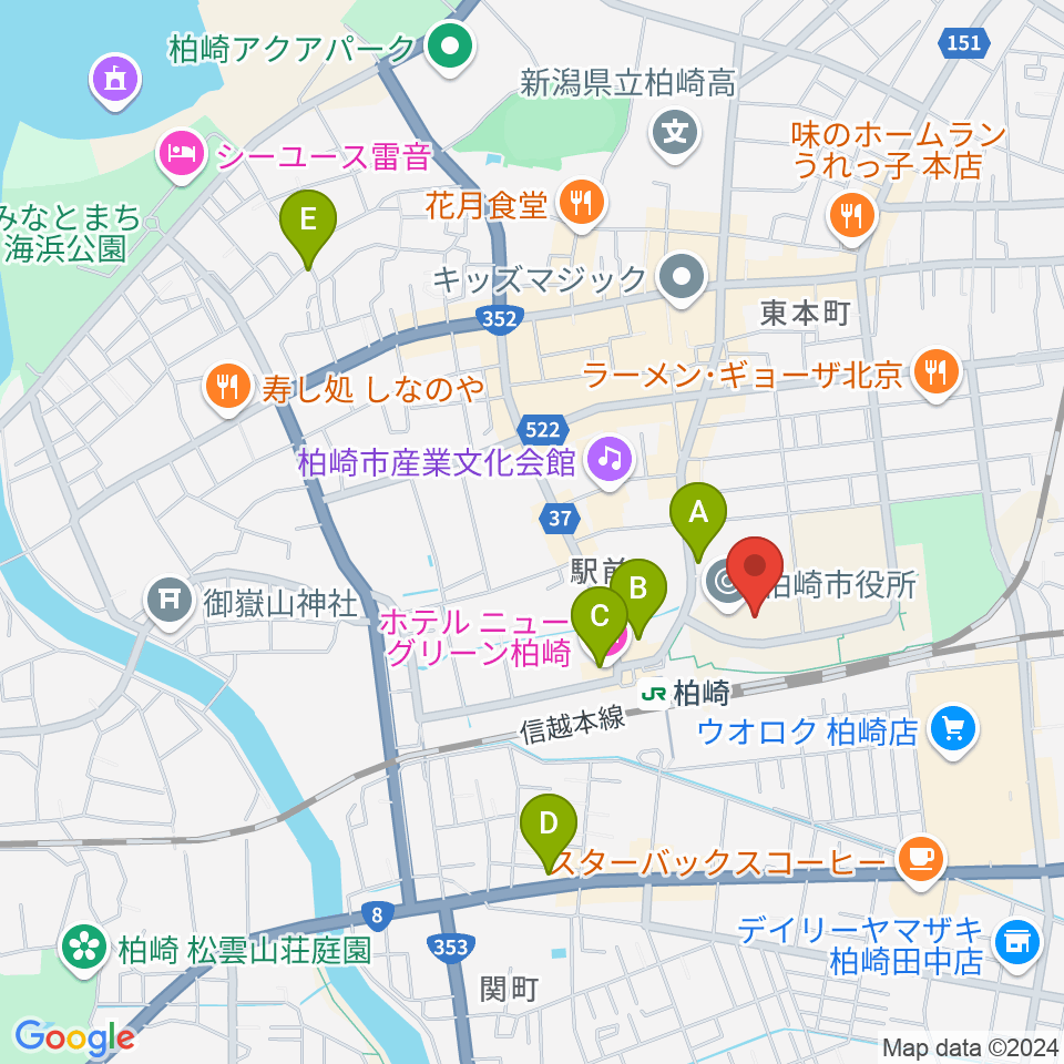 FMピッカラ周辺のホテル一覧地図