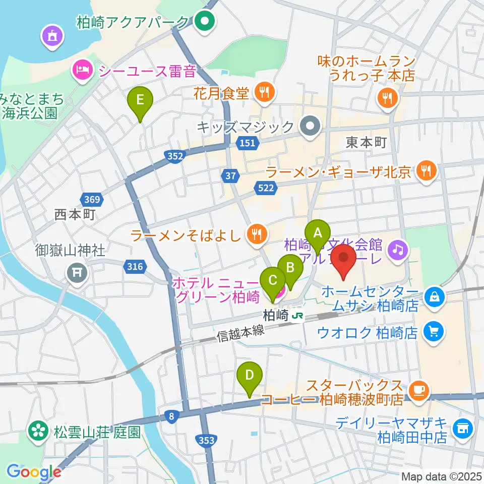 FMピッカラ周辺のホテル一覧地図