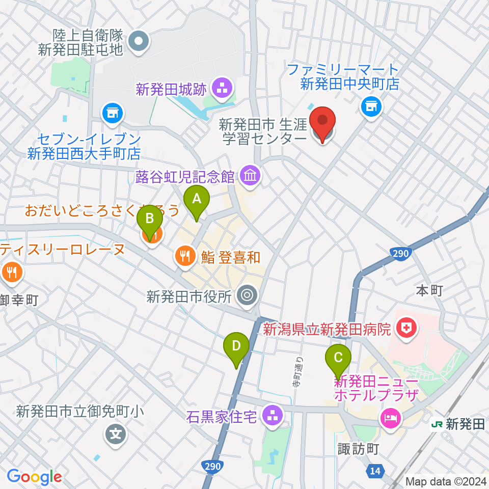 エフエムしばた シバラジ周辺のホテル一覧地図