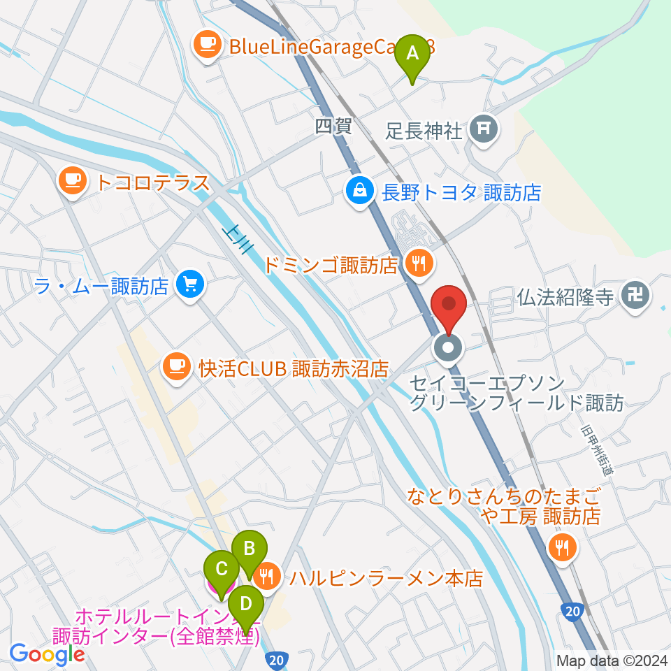 エルシーブイFM769周辺のホテル一覧地図