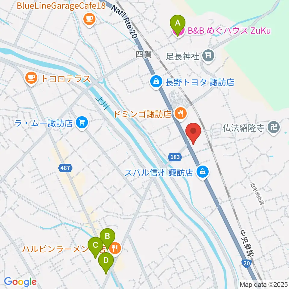 エルシーブイFM769周辺のホテル一覧地図
