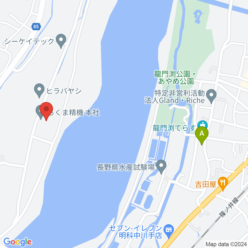 あづみ野エフエム周辺のホテル一覧地図