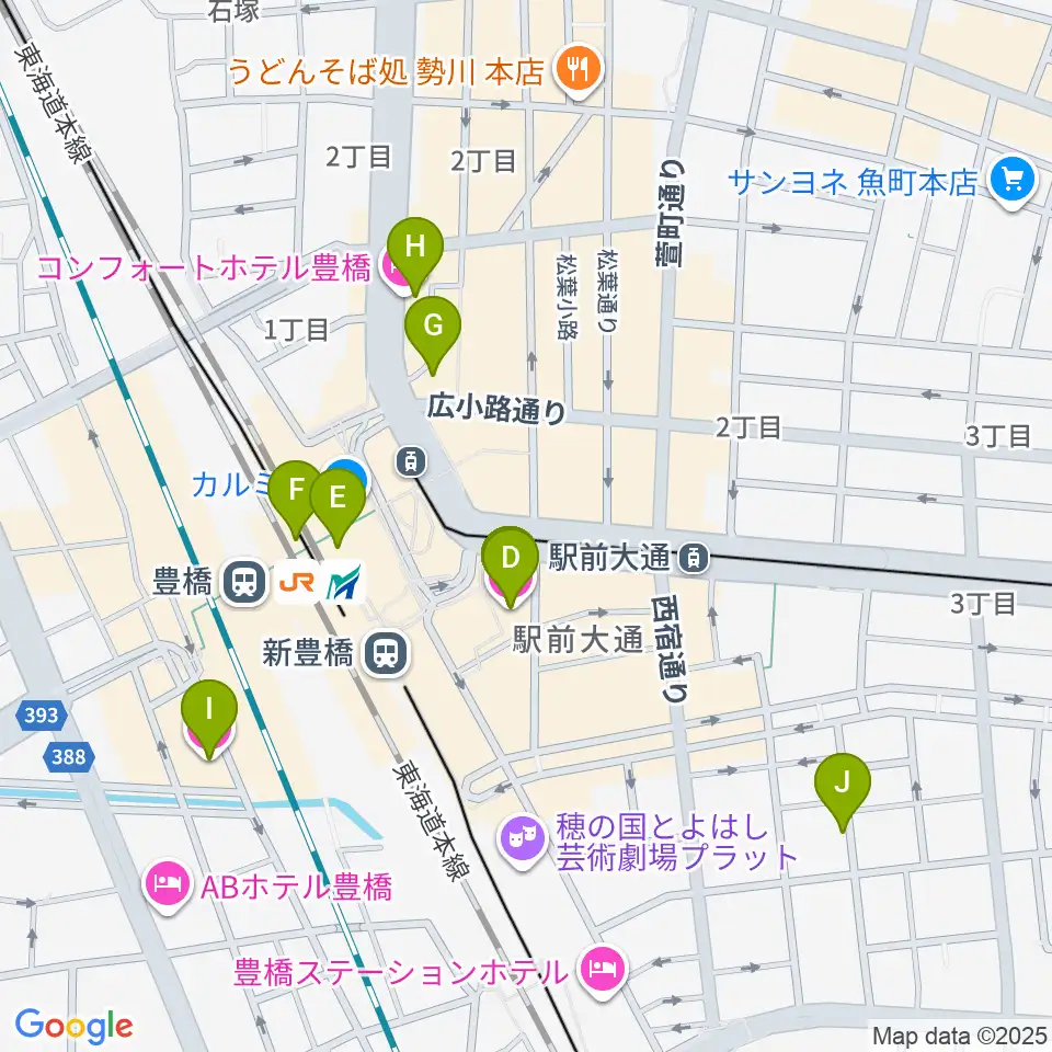 やしの実FM周辺のホテル一覧地図