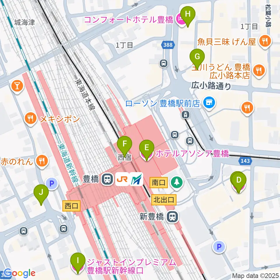やしの実FM周辺のホテル一覧地図