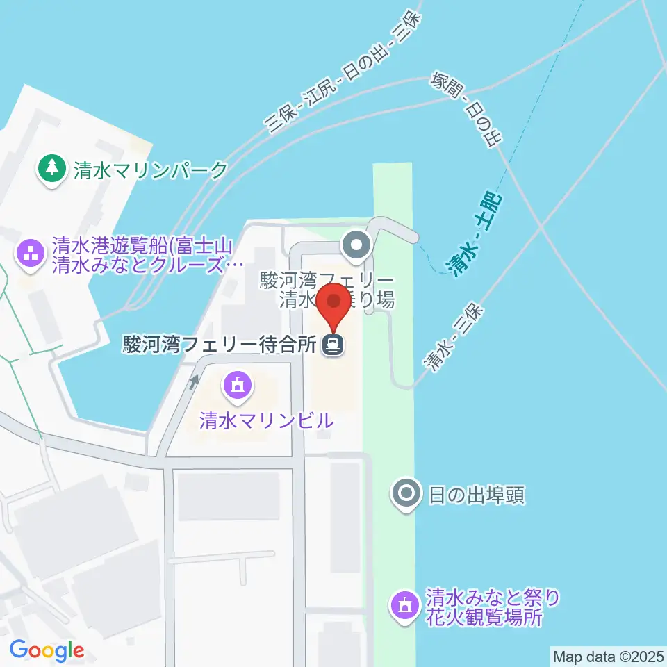 エフエムしみず マリンパル周辺のホテル一覧地図