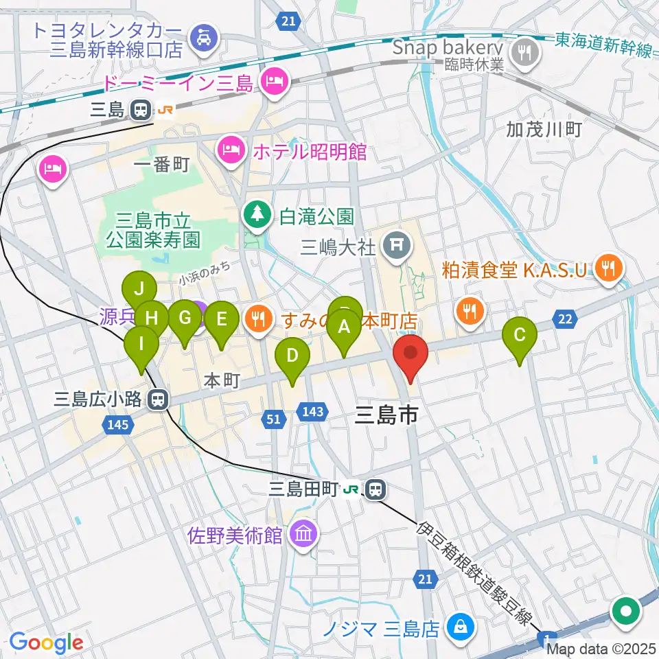ボイス・キュー周辺のホテル一覧地図