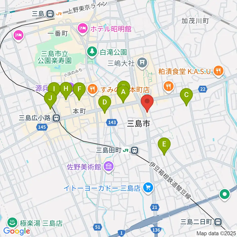 ボイス・キュー周辺のホテル一覧地図