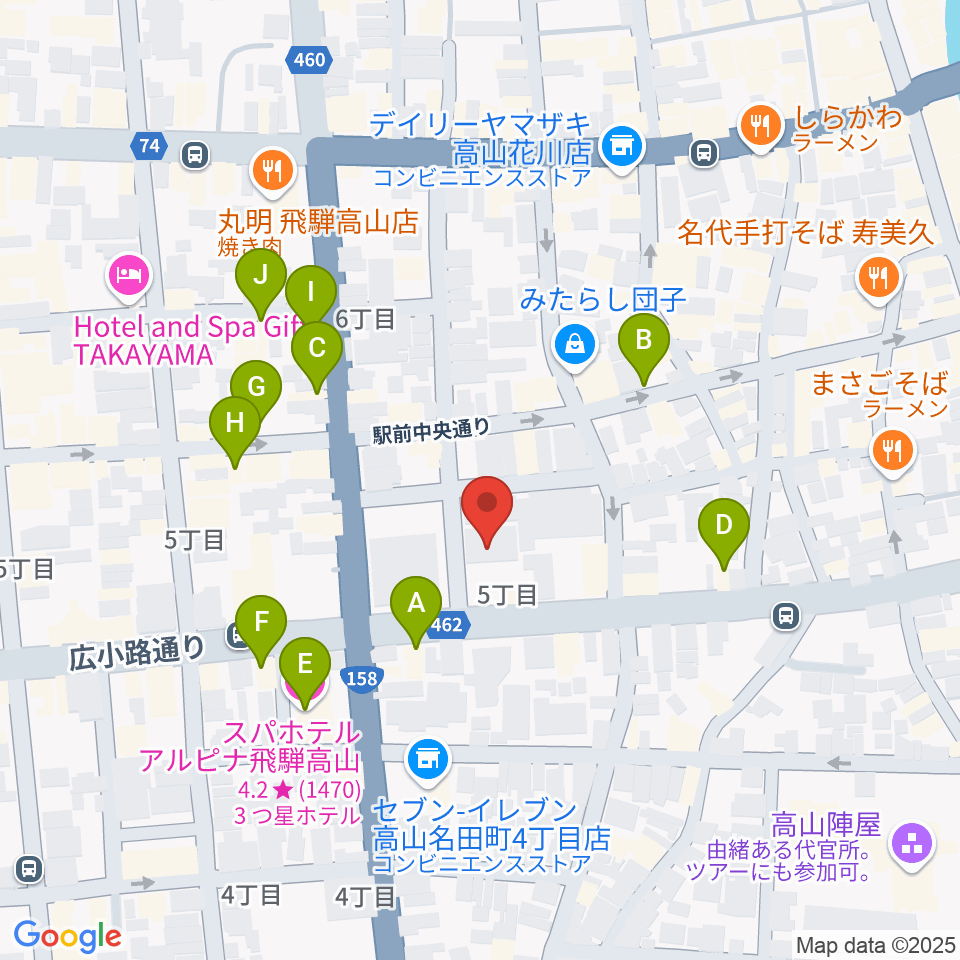 Hits FM周辺のホテル一覧地図