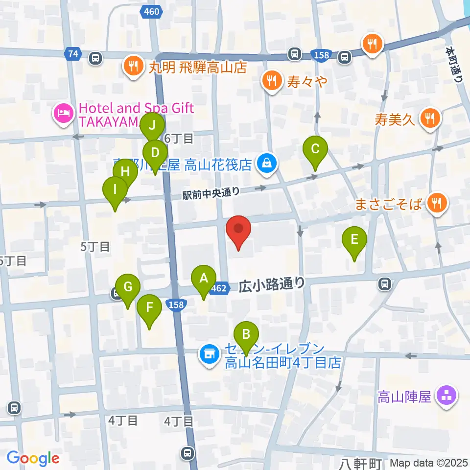 Hits FM周辺のホテル一覧地図