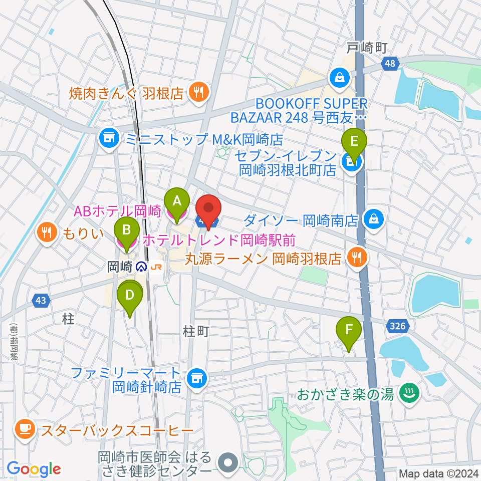 エフエムEGAO周辺のホテル一覧地図