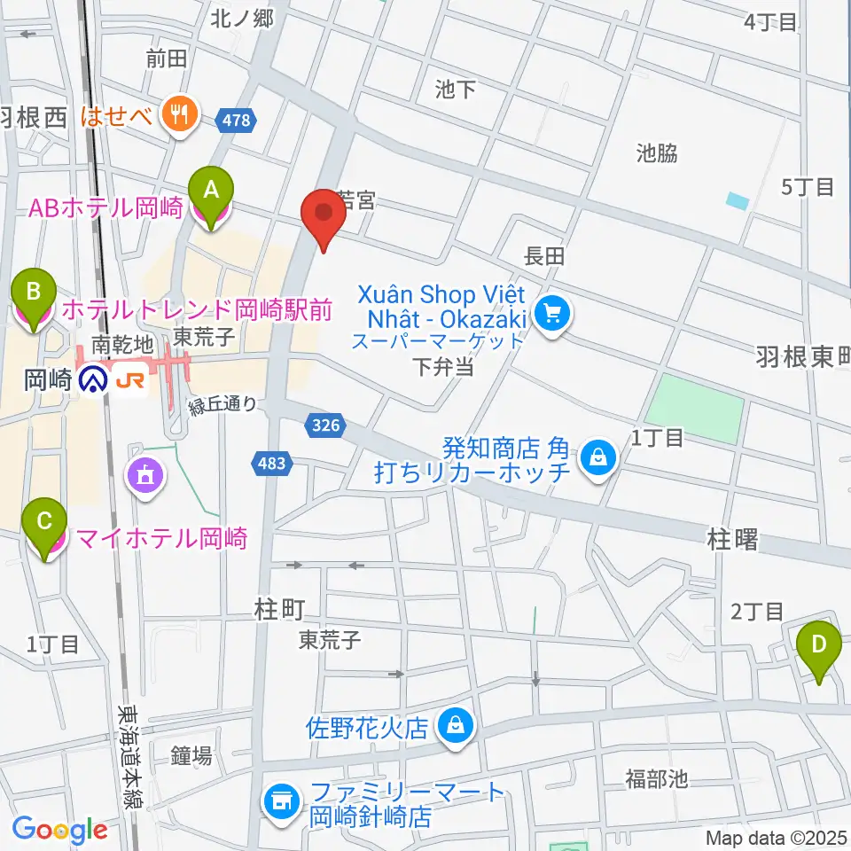 エフエムEGAO周辺のホテル一覧地図