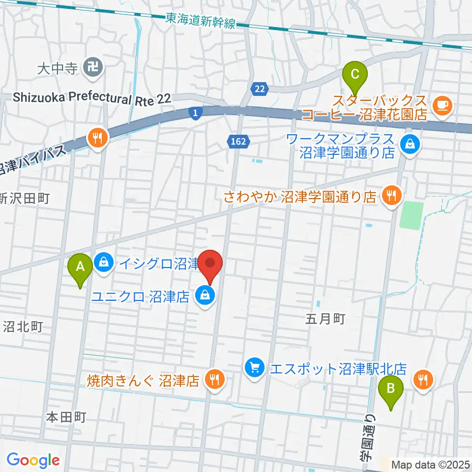沼津コーストエフエム周辺のホテル一覧地図