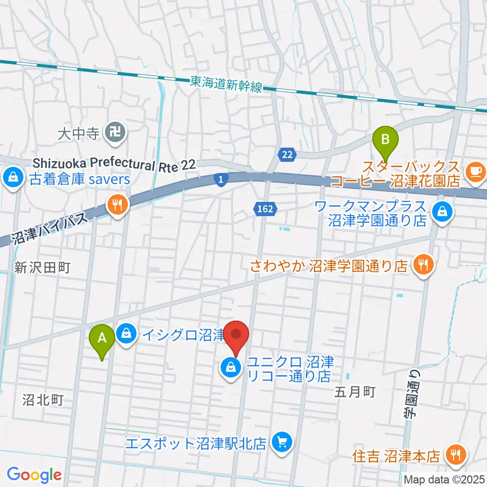 沼津コーストエフエム周辺のホテル一覧地図