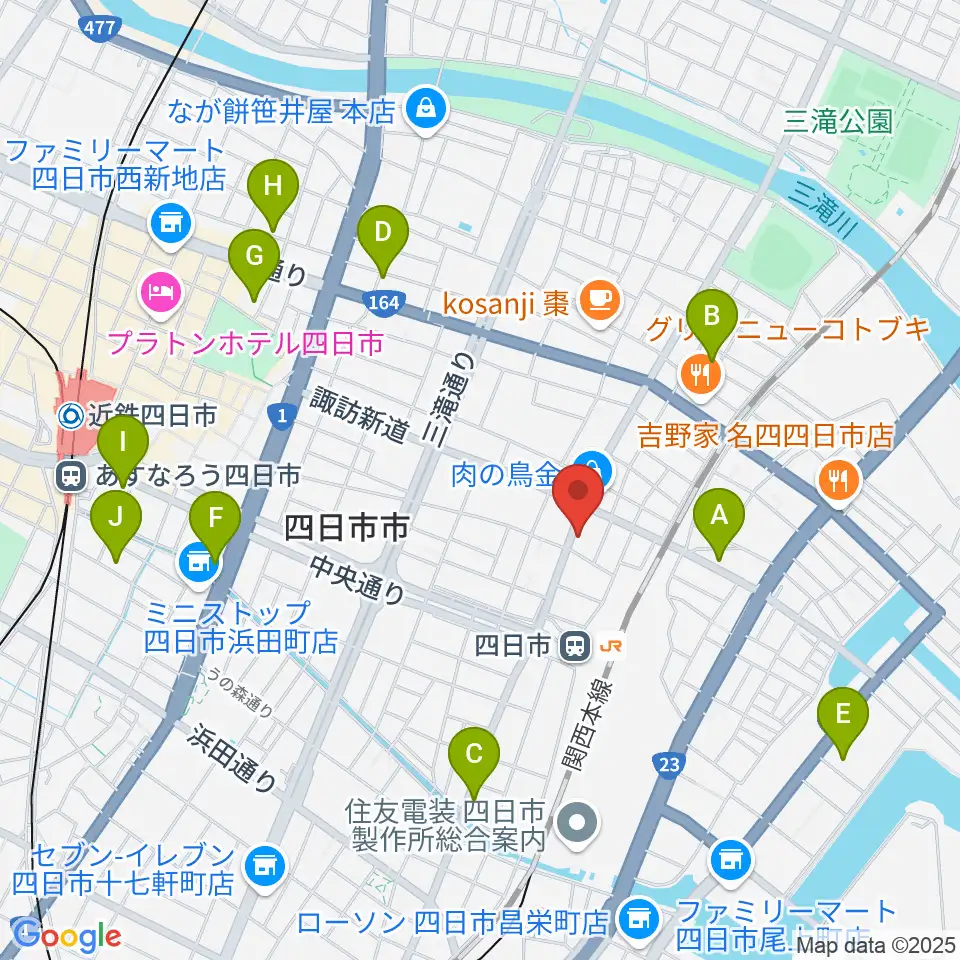 CTY-FM周辺のホテル一覧地図