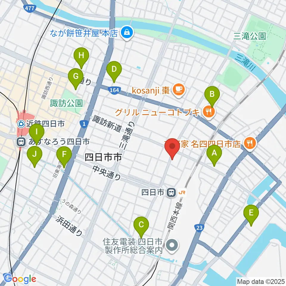 CTY-FM周辺のホテル一覧地図
