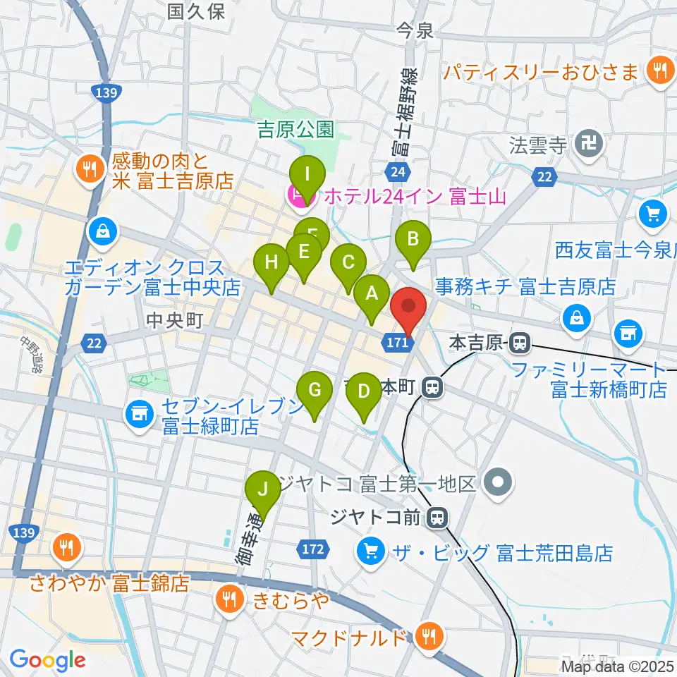 ラジオエフ Radio-f周辺のホテル一覧地図
