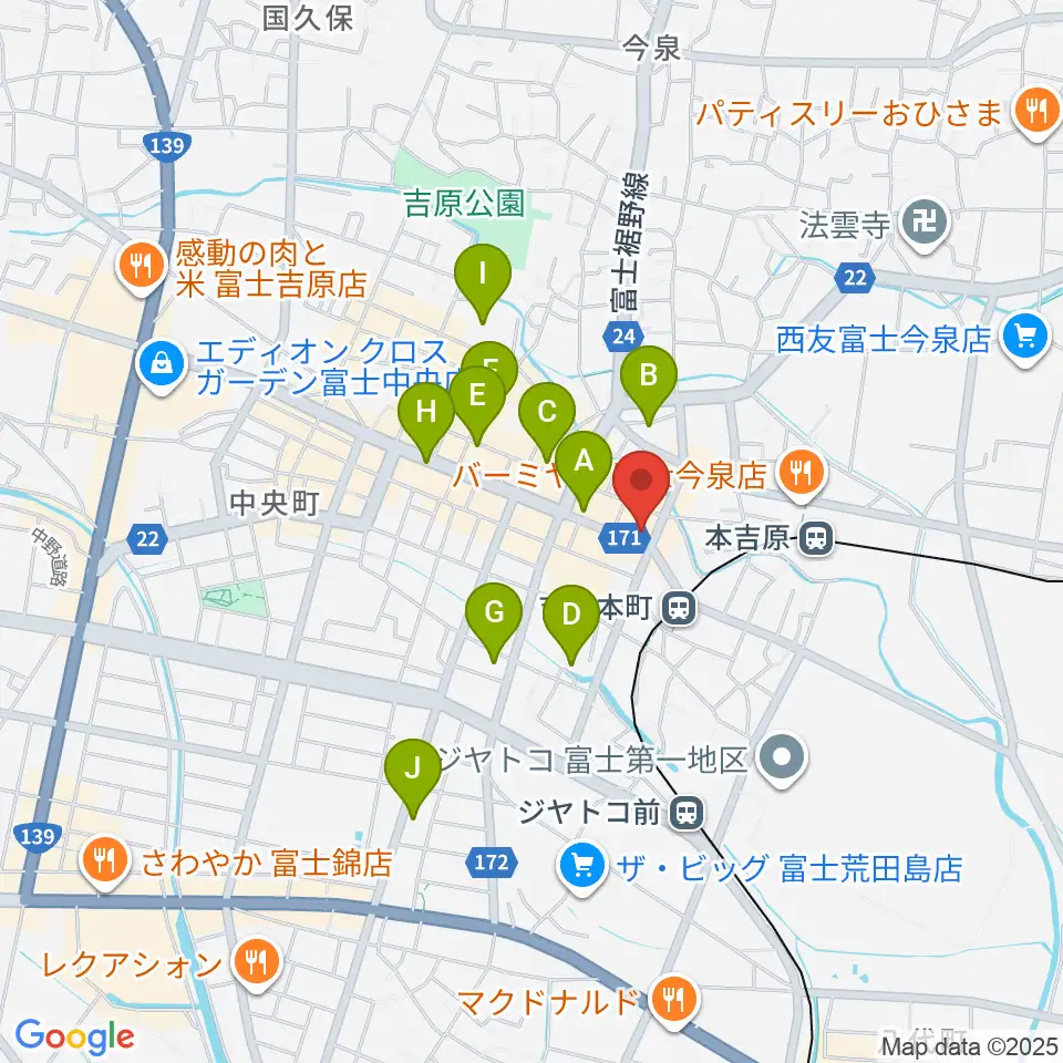 ラジオエフ Radio-f周辺のホテル一覧地図