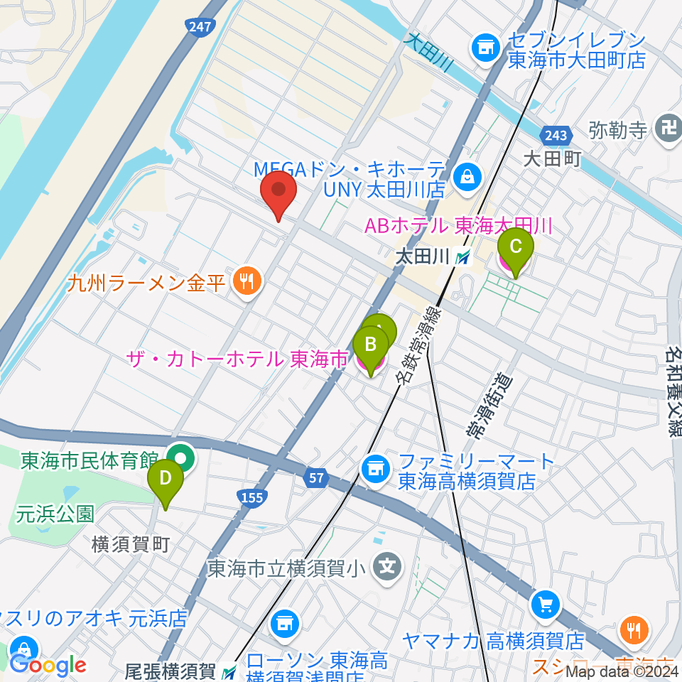 メディアスエフエム周辺のホテル一覧地図