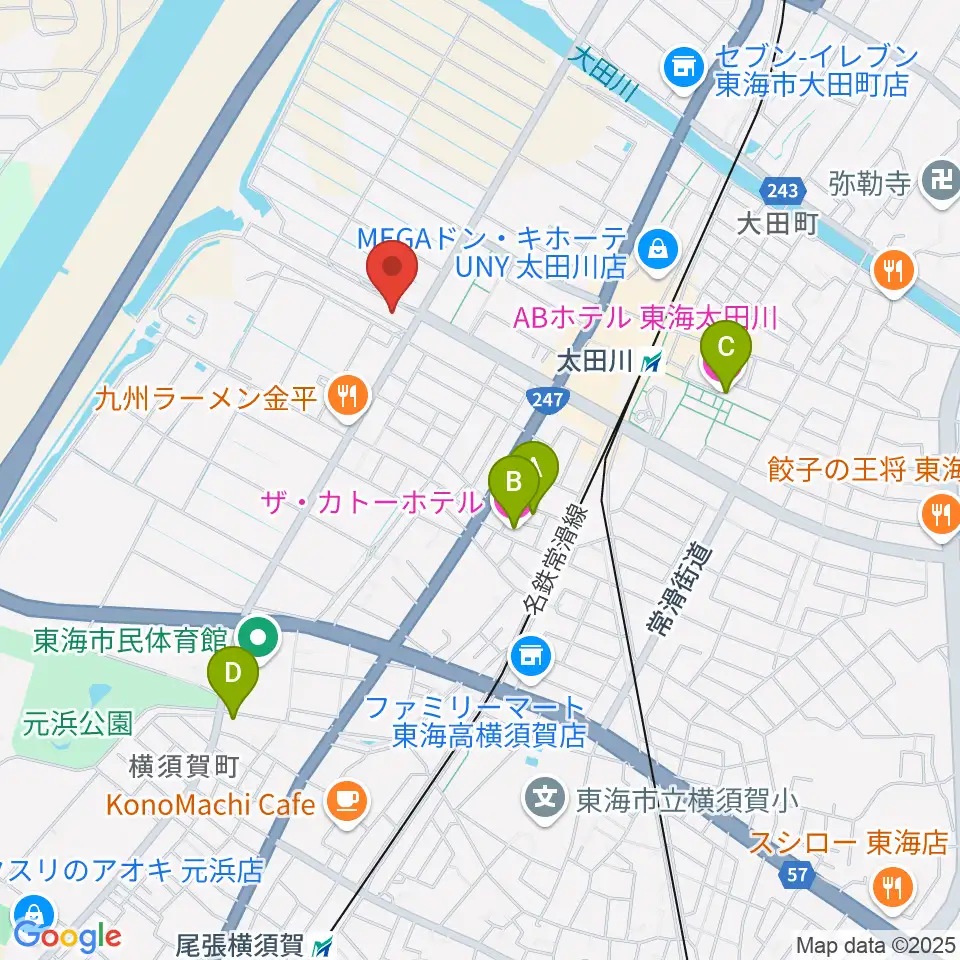 メディアスエフエム周辺のホテル一覧地図