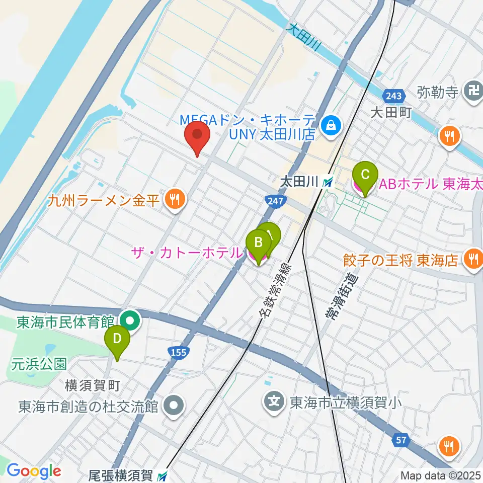 メディアスエフエム周辺のホテル一覧地図