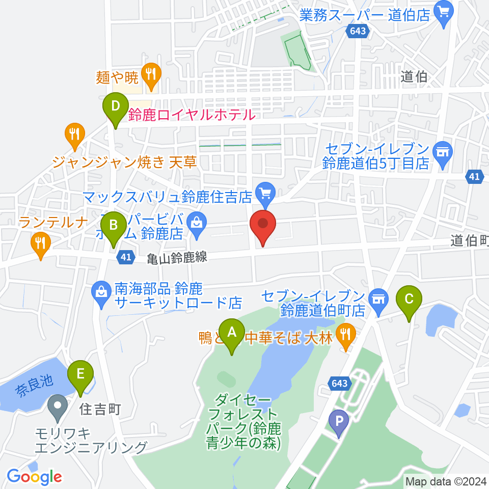 スズカ・ヴォイスFM周辺のホテル一覧地図