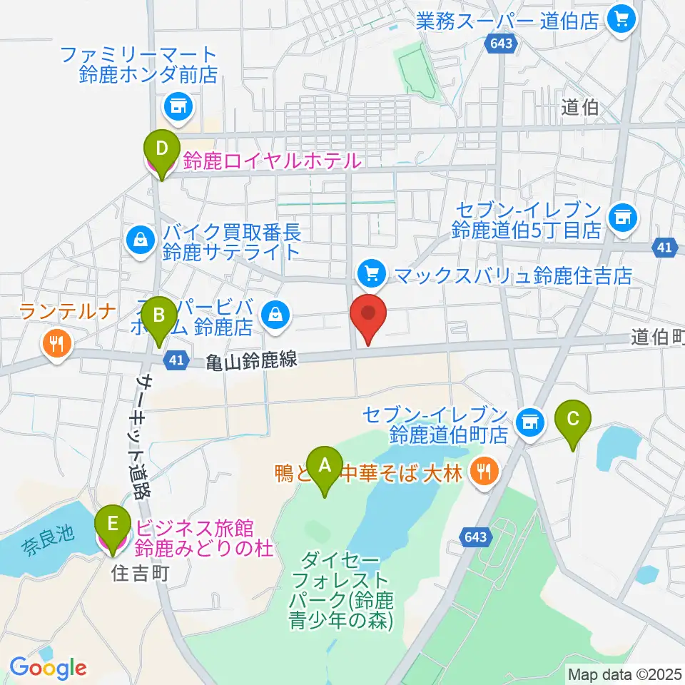 鈴鹿ヴォイスFM周辺のホテル一覧地図