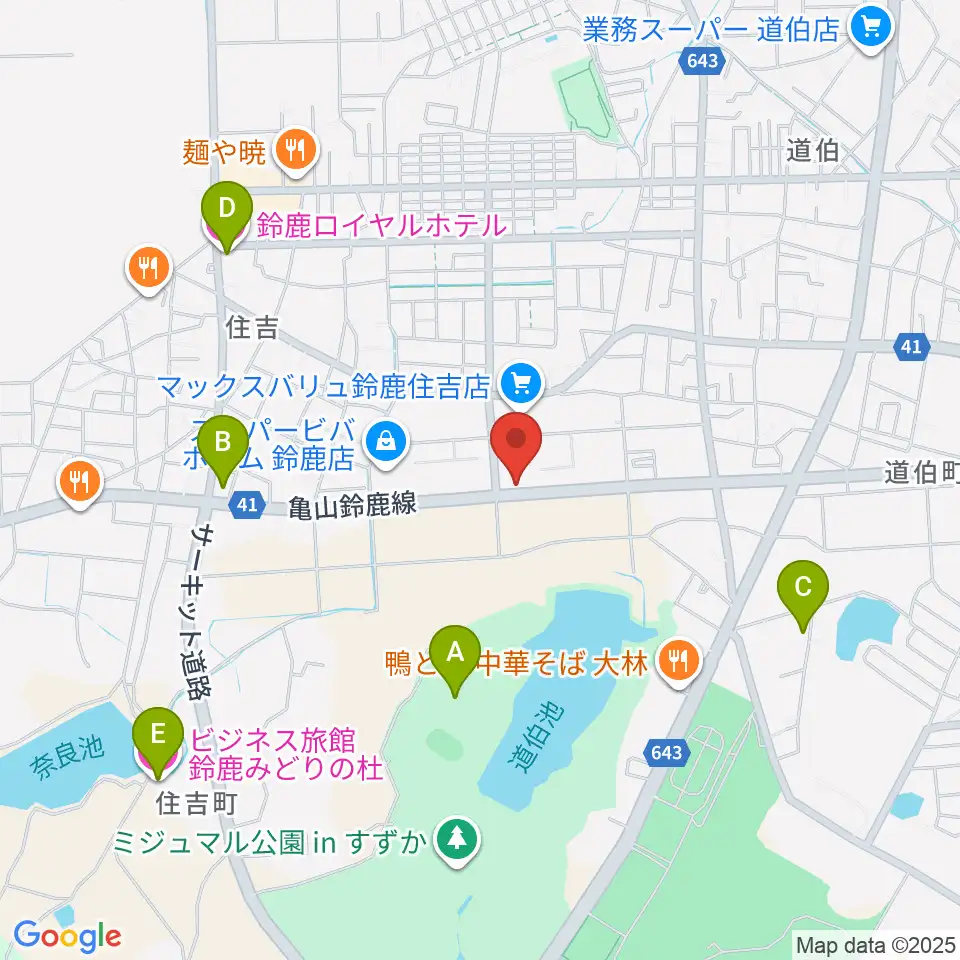 鈴鹿ヴォイスFM周辺のホテル一覧地図