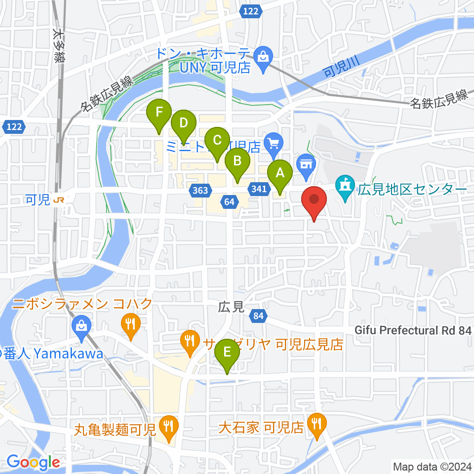 FMらら周辺のホテル一覧地図