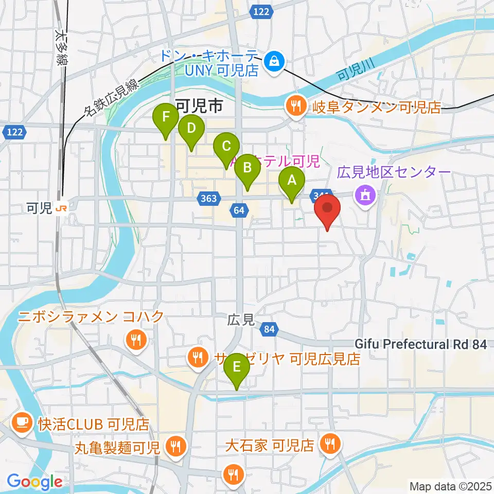 FMらら周辺のホテル一覧地図