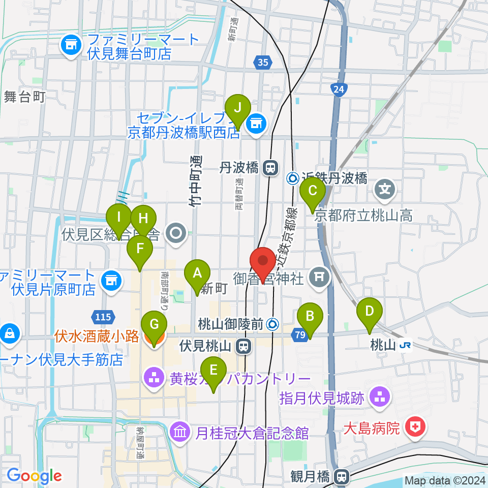 FM845周辺のホテル一覧地図