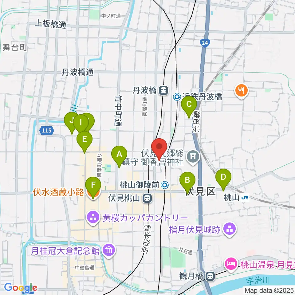 京都リビングエフエム FM845周辺のホテル一覧地図