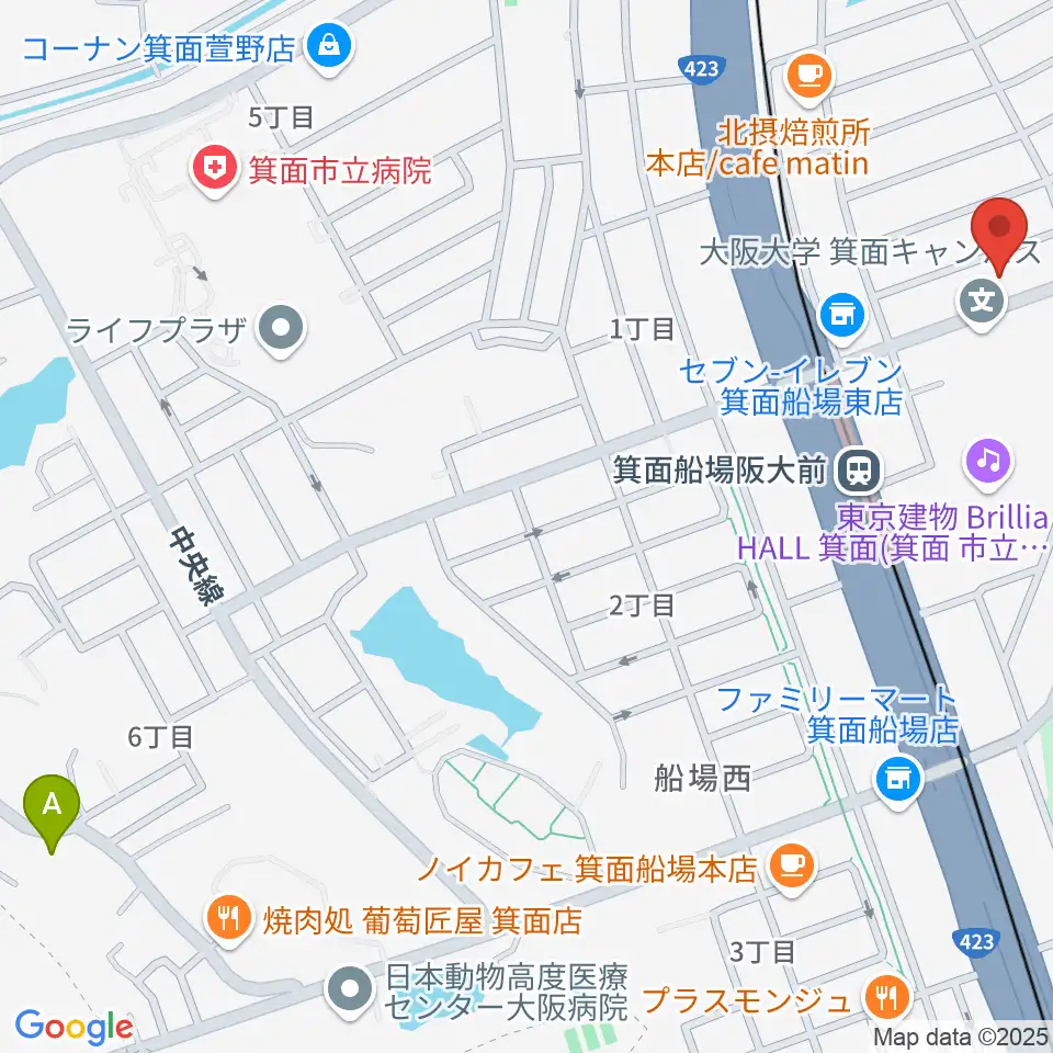 タッキー816 みのおエフエム周辺のホテル一覧地図