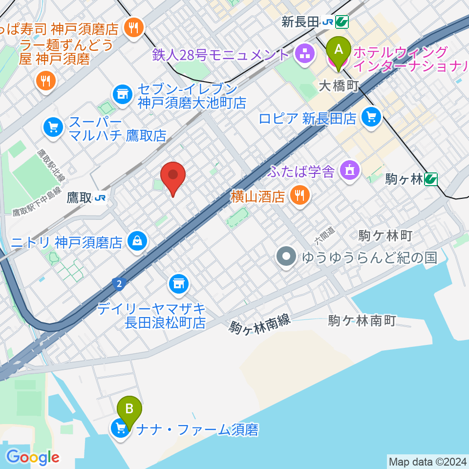 FMわぃわぃ FMYY周辺のホテル一覧地図