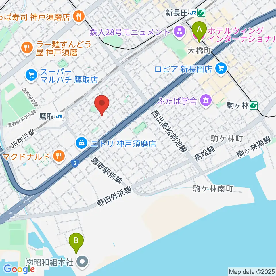 FMわぃわぃ FMYY周辺のホテル一覧地図