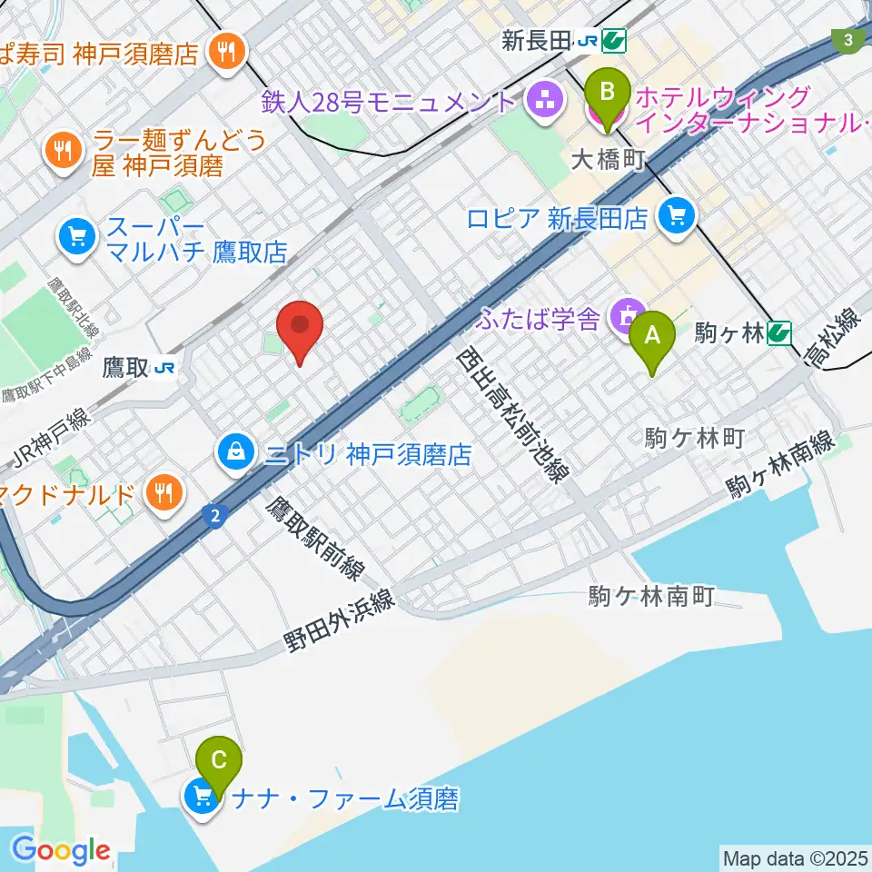 FMわぃわぃ FMYY周辺のホテル一覧地図