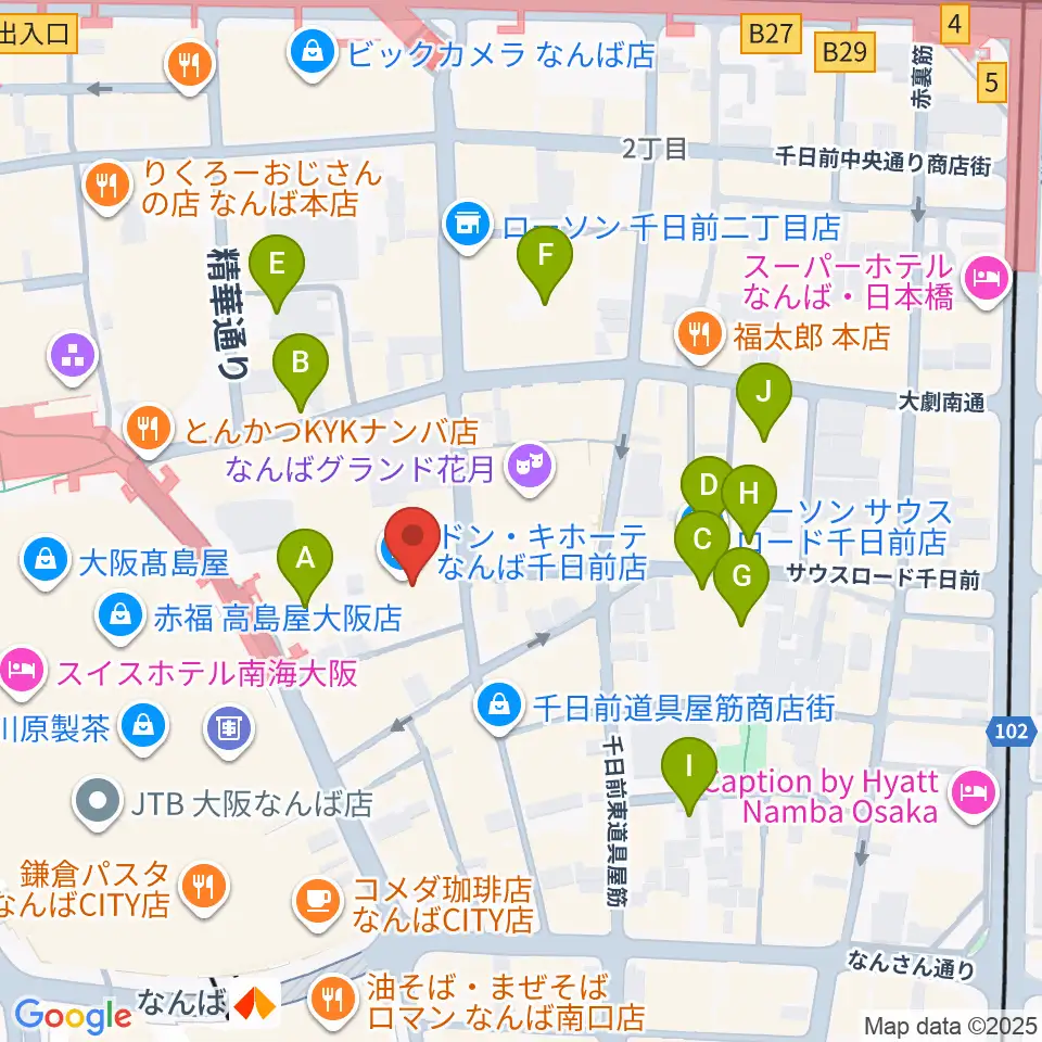 YES-fm周辺のホテル一覧地図