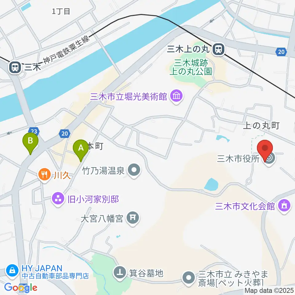エフエムみっきぃ周辺のホテル一覧地図