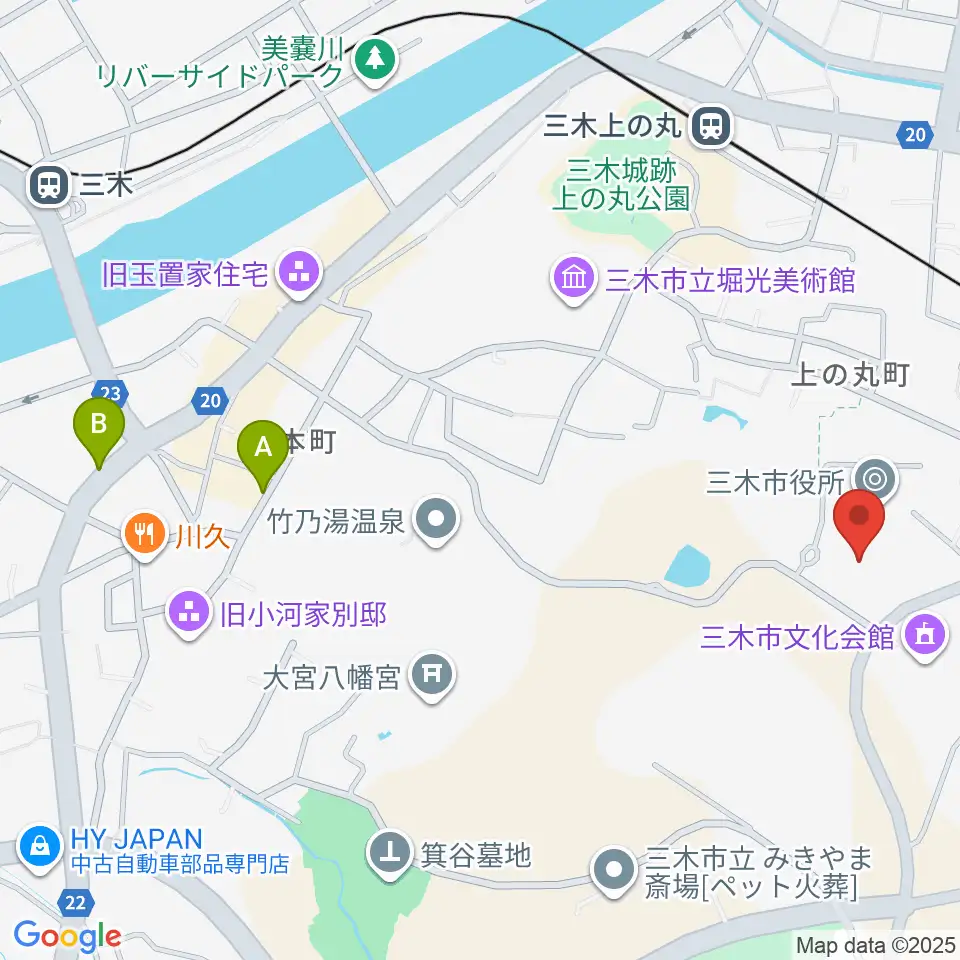 エフエムみっきぃ周辺のホテル一覧地図