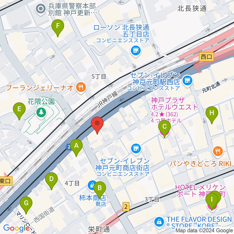 FM MOOV周辺のホテル一覧地図