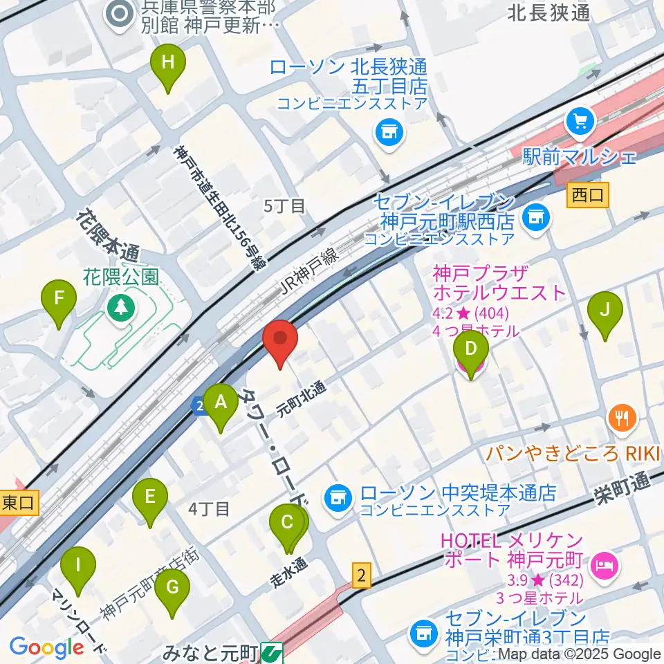 FM MOOV周辺のホテル一覧地図