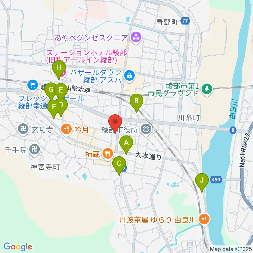 FMいかる周辺のホテル一覧地図