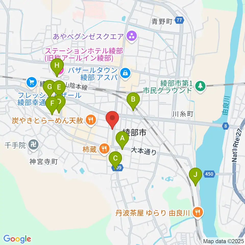 FMいかる周辺のホテル一覧地図