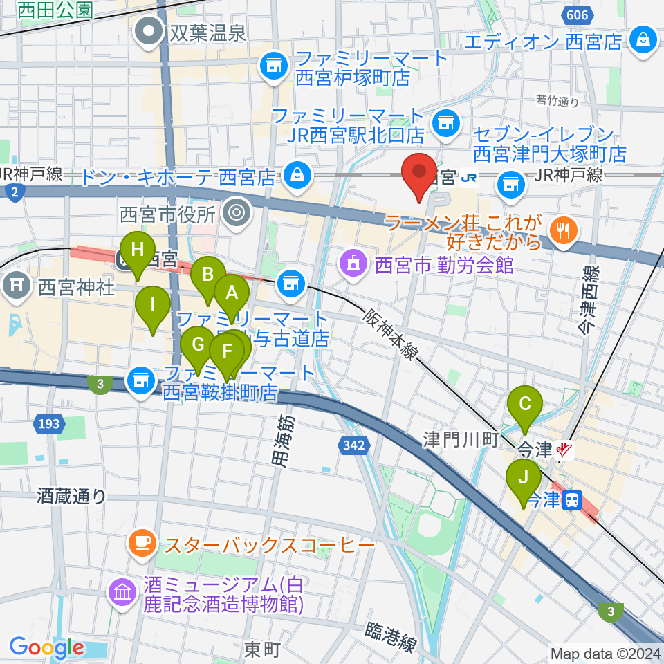 さくらFM周辺のホテル一覧地図