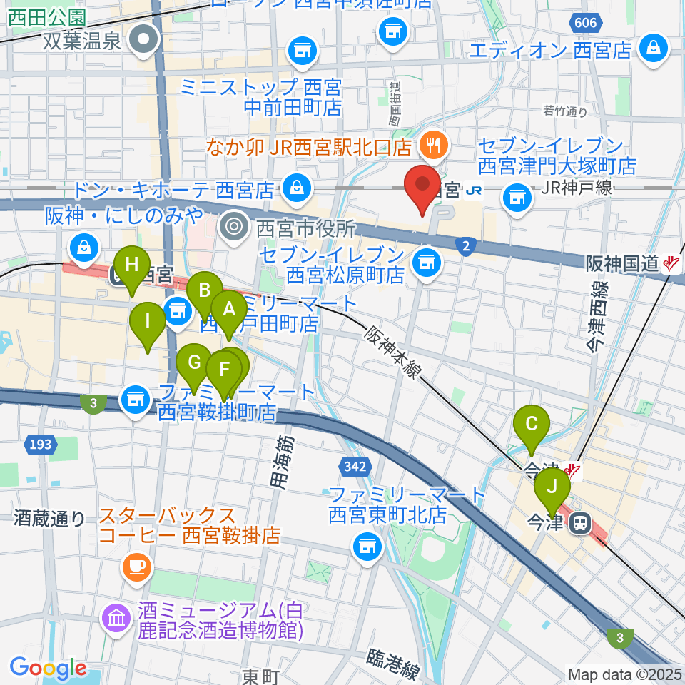 さくらFM周辺のホテル一覧地図