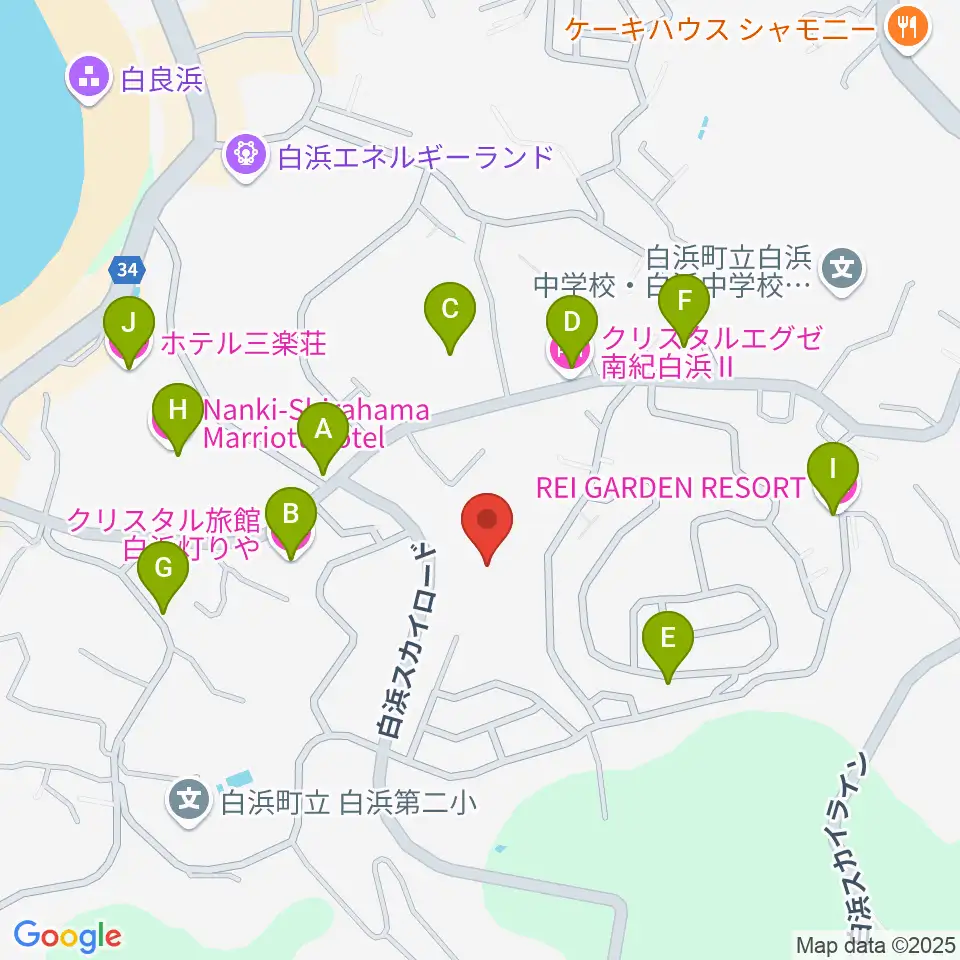 南紀白浜FMビーチステーション周辺のホテル一覧地図