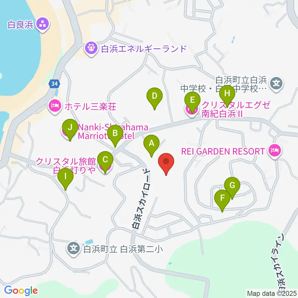 南紀白浜FMビーチステーション周辺のホテル一覧地図