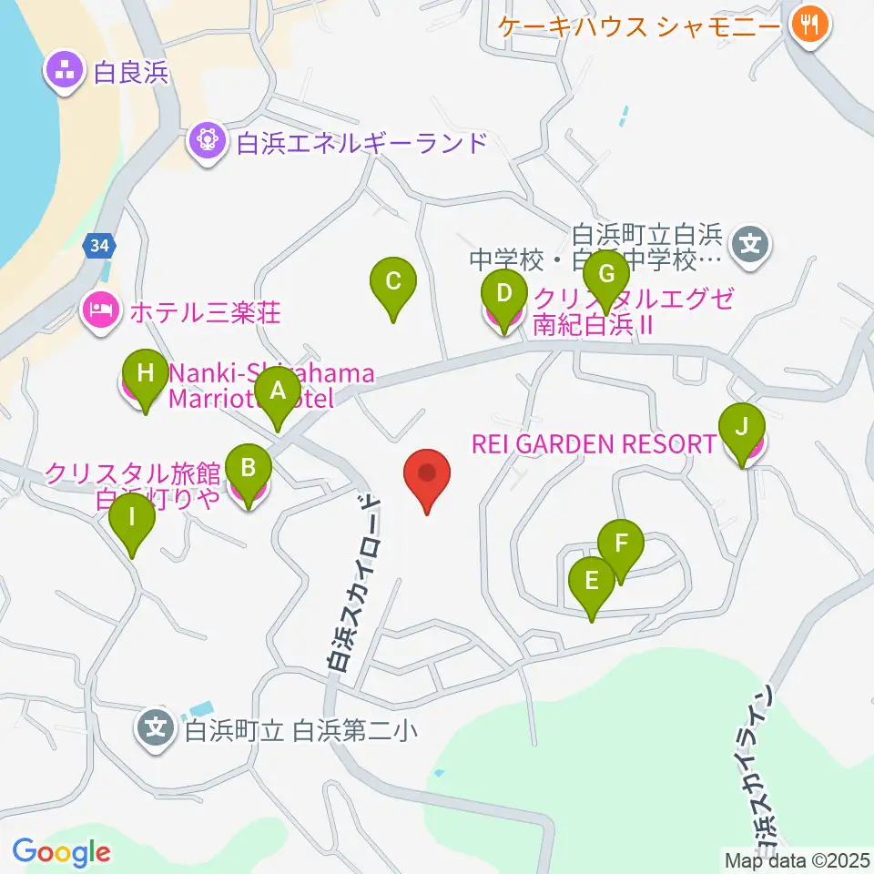 南紀白浜FMビーチステーション周辺のホテル一覧地図
