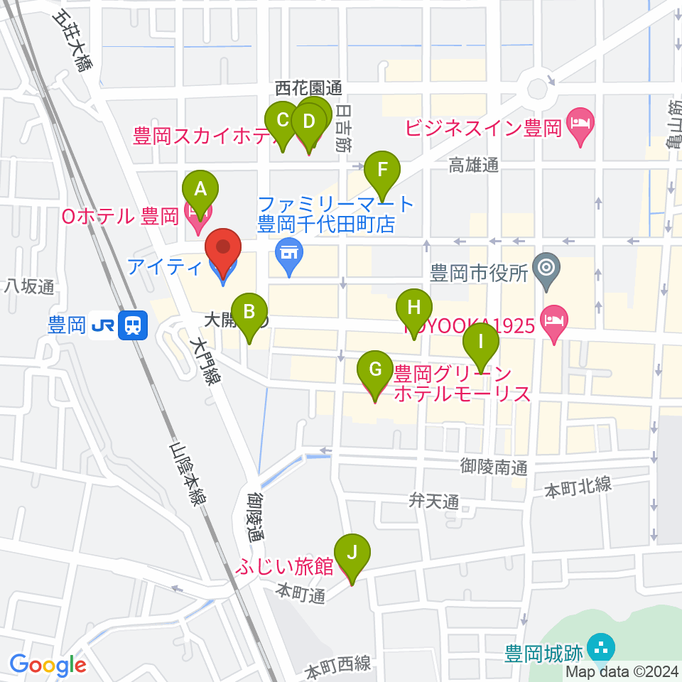 FM JUNGLE周辺のホテル一覧地図